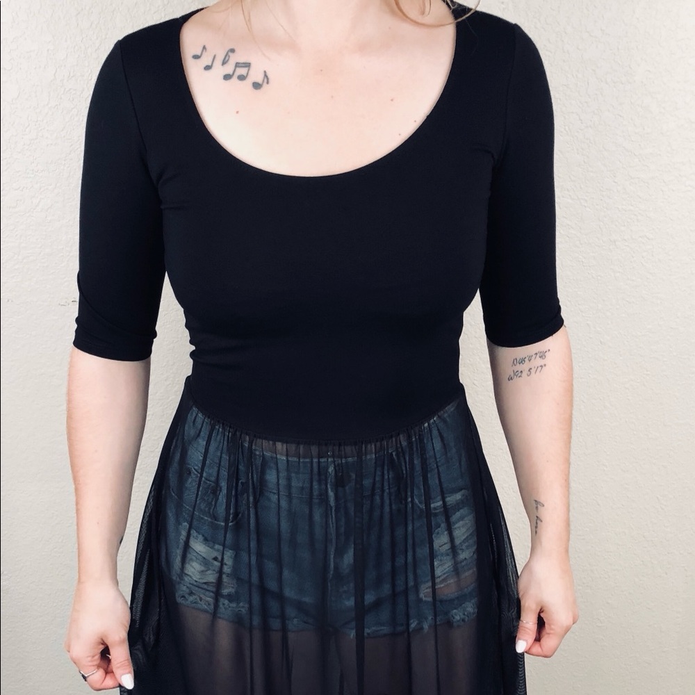 Festival full length mesh dress.